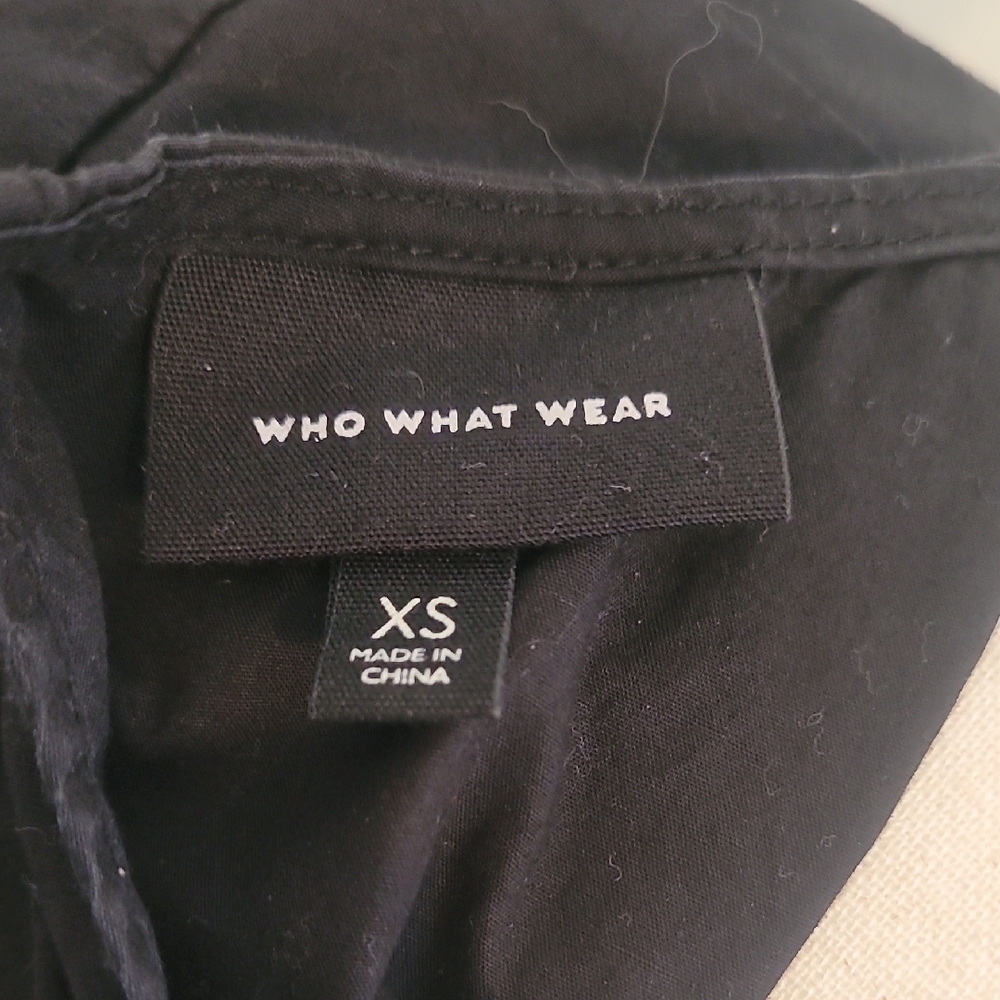 Who What Wear Black Midi Dress - Picture 2 of 3